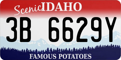 ID license plate 3B6629Y