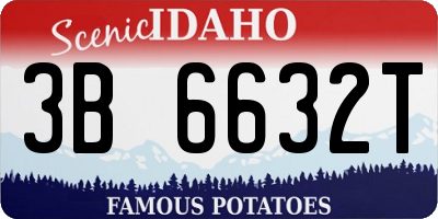 ID license plate 3B6632T