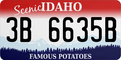 ID license plate 3B6635B