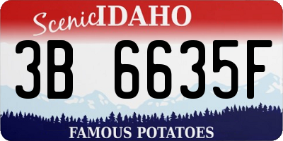 ID license plate 3B6635F