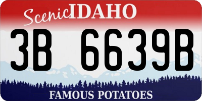 ID license plate 3B6639B