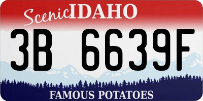 ID license plate 3B6639F