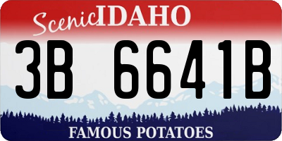 ID license plate 3B6641B