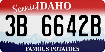 ID license plate 3B6642B