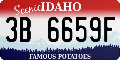 ID license plate 3B6659F