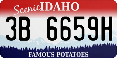 ID license plate 3B6659H
