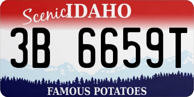 ID license plate 3B6659T