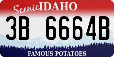 ID license plate 3B6664B
