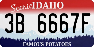ID license plate 3B6667F