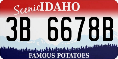 ID license plate 3B6678B
