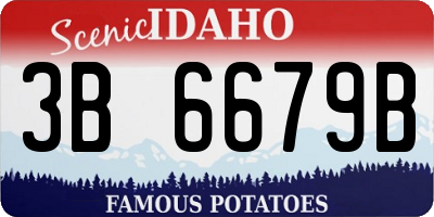 ID license plate 3B6679B