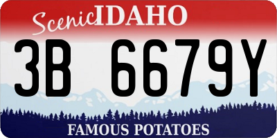 ID license plate 3B6679Y