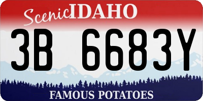 ID license plate 3B6683Y
