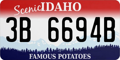 ID license plate 3B6694B