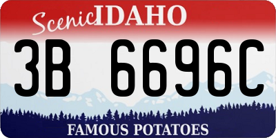 ID license plate 3B6696C