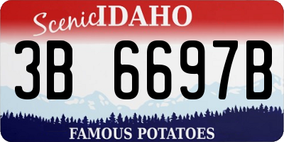 ID license plate 3B6697B