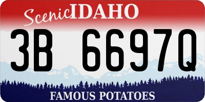 ID license plate 3B6697Q