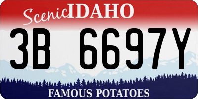 ID license plate 3B6697Y