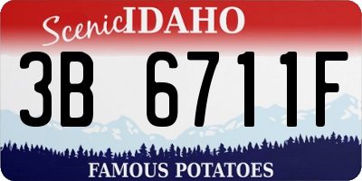 ID license plate 3B6711F