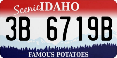ID license plate 3B6719B