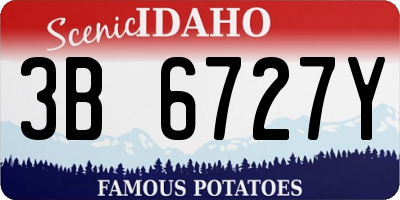 ID license plate 3B6727Y