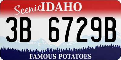 ID license plate 3B6729B