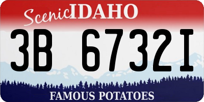 ID license plate 3B6732I
