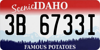 ID license plate 3B6733I