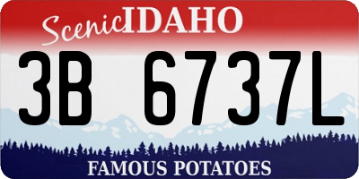 ID license plate 3B6737L