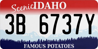 ID license plate 3B6737Y