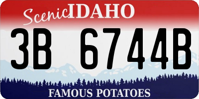 ID license plate 3B6744B