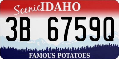 ID license plate 3B6759Q