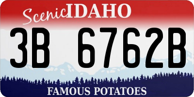 ID license plate 3B6762B