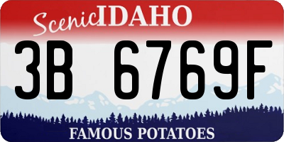 ID license plate 3B6769F