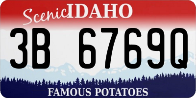 ID license plate 3B6769Q