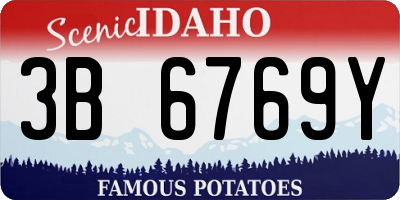 ID license plate 3B6769Y