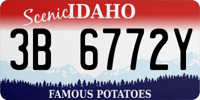 ID license plate 3B6772Y