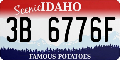 ID license plate 3B6776F