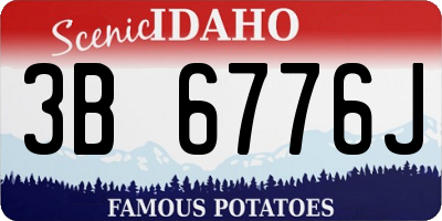 ID license plate 3B6776J