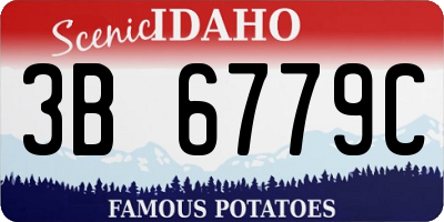 ID license plate 3B6779C