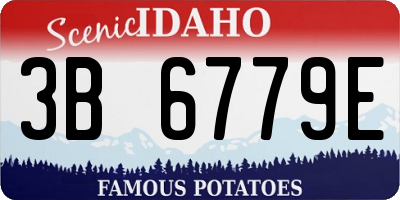 ID license plate 3B6779E