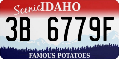 ID license plate 3B6779F