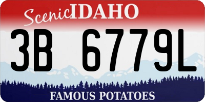 ID license plate 3B6779L
