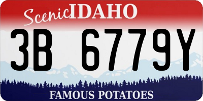 ID license plate 3B6779Y