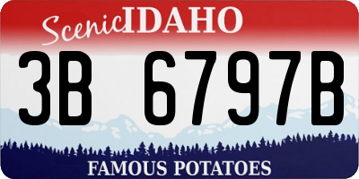 ID license plate 3B6797B