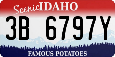 ID license plate 3B6797Y