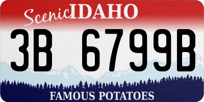 ID license plate 3B6799B