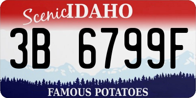 ID license plate 3B6799F