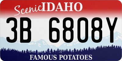 ID license plate 3B6808Y