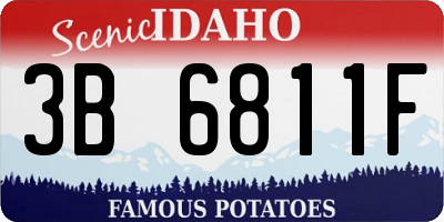 ID license plate 3B6811F